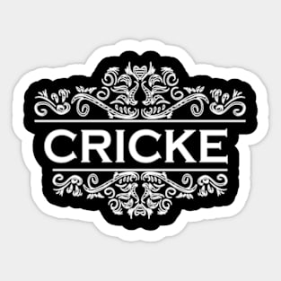 Sports Cricket Sticker